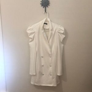 White Blazer Dress